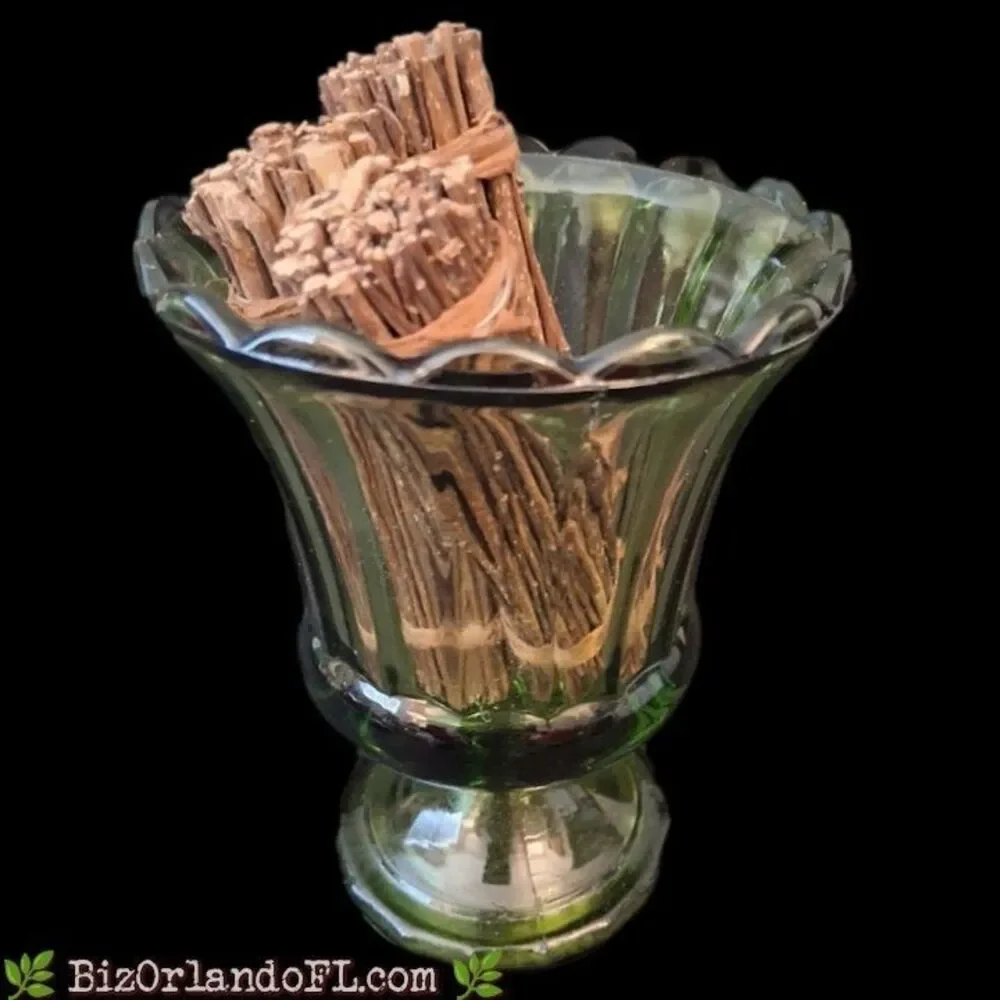VINTAGE: Indiana Glass Avocado Green Fluted Pedestal Vase with Scalloped Edge